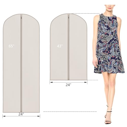 Zilink Hanging Storage Bags for Clothes Garment Bags for Storage 43 in - size: 43"-8Pack