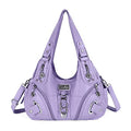 Angelkiss Hobo Purses and handbags for Women Satchel Handbag Women Purses Large Daily Shoulder Bags - color: 8901purple