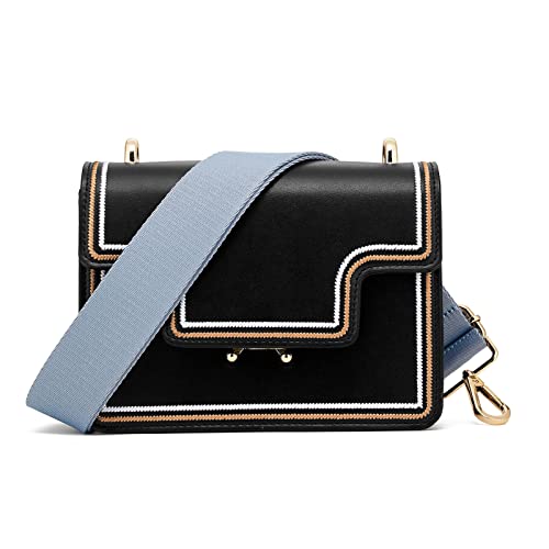 Wide Shoulder Strap (Solid),Adjustable Replacement Belt Crossbody Canvas Bag Handbag - color: Cove Blue