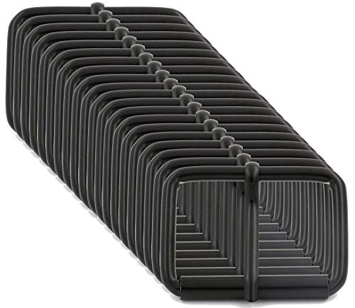 BIKICOCO Roller Buckle, 1-1/2'' x 1'' Heel Rolling Bar Buckles for Bags Leather Webbing Straps - color: Black X 20 Pcs