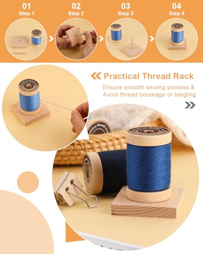 Upholstery Repair Kit Professional Heavy Duty Sewing Kit with Blue Threads | Sewing Kit for Home Repair Sewing Denim Clothes, Denim Bags, Jacket, Shoes, Wallets Crafts