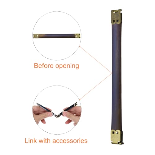 uxcell 12Pcs Metal Internal Flex Frame, 15cm/5.9" Coin Purse Frame Handbag Hinges Clip for Wallet Bag DIY Craft Sewing Purse Making, Bronze - size: 5.9"