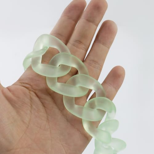 DIY Acrylic Resin Replacement Chain - color: Matte Green;44.4cm