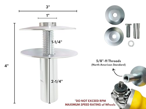 Airway Buffing Wheels Grinder Buffer Extension Adapter 5/8"-11 American Standard Thread