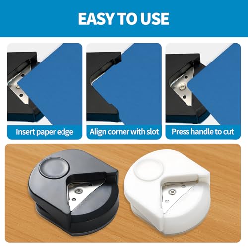 4Pcs Corner Rounder Punch – 4mm Mini Corner Rounder Paper Punch，Suitable for Scrapbooking,Photo Card Making, Paper Cutting DIY Crafts. - size: 4pcs