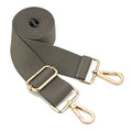 Wide Shoulder Strap (Solid),Adjustable Replacement Belt Crossbody Canvas Bag Handbag - color: Dark Grey