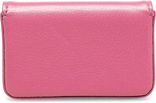 RFID Blocking Wallet - Minimalist Leather Business Credit Card Holder with Magnetic, Pink, Small - color: Pink