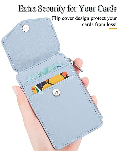 Teskyer ID Badge Holder with Lanyard, Lanyard Wallet, Lychee Cyan - color: Lichee Cyan, size: 3.1" x 4.7"