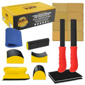 Dura-Gold Luthier Acoustic Guitar Master Woodworker Hand Sanding Block Set with 40 Sheet Hook & Loop Sandpaper Kit - Music Radius Repair Tools, Convex & Concave Profile Shapes, File Sticks - Sand Wood - size: 10-Piece