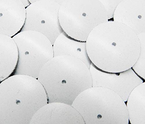 Silicone Knife Edge Wheels White Coarse Jewelry Polishing EVE Germany Pack 6