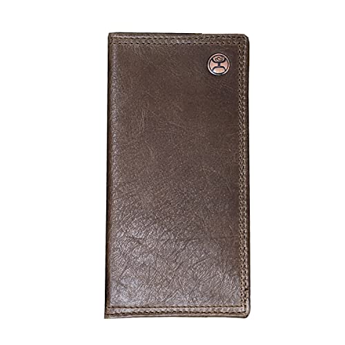 HOOEY Leather Men’s Western Rodeo Wallet (Smooth - Brown) - color: Smooth -- Brown