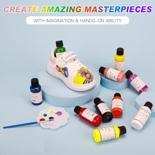 Leather Vinyl Repair Kit, 12 Colors Acrylic Leather Paint for Shoes, Sneakers, Leather Furniture, Bags, Car Seat, Wallets Leather Scratch Tear Repair Leather Care Set - color: 12 Color Acrylic Leather Paint