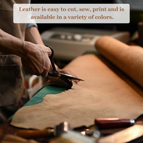 MECCANIXITY 1 PCS Top Grain Leather Sheet 11.8 x 7.9 Inch Natural Cow Leather 1.5-1.8mm Fabric Pieces for DIY Craft Furniture Office Belts Notebook Covers, Black - color: Black, size: 1.5-1.8mm