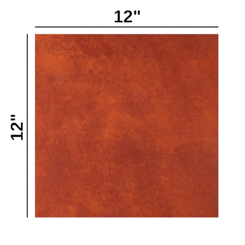 Eren's Leather Goods Pueblo Leather Sheets for Crafts, Full Grain Cowhide Tooling Leather Pieces (Cognac, 12"x12") - color: Cognac, size: 12"x12"