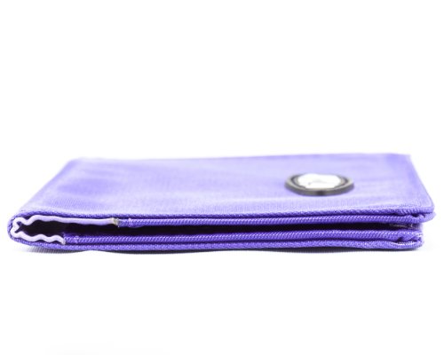 Big Skinny Card Case Slim Wallet, Holds Up to 16 Cards - color: Purple