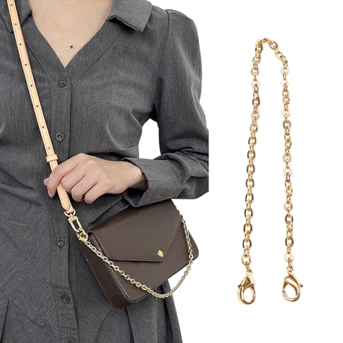 Bag Chain Strap for Handbag Replacement,Gold Purse Chain Accessories Shoulder Straps Crossbody - color: Style-1-40cm