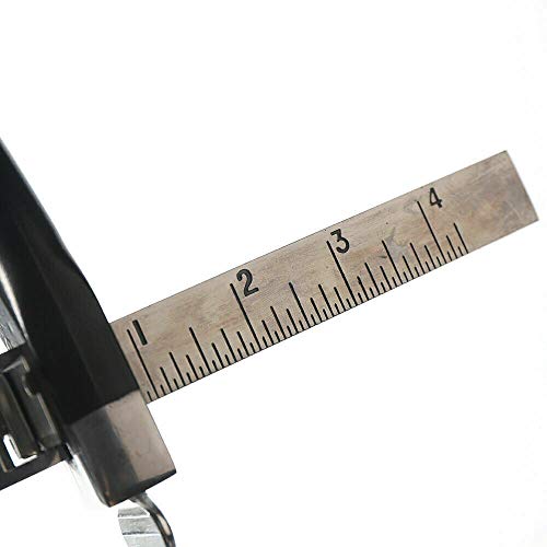 Leather Strap Cutter, Aluminum Handle Belt Craft Splitter Skiver Paring Machine Skiving Tool Draw Gauge Leather Craft Splitter with 3 Blade