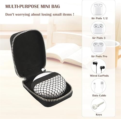 Earbud Case, Headphone Storage Case with Keychain EB-1Pcs Pink - color: Pink