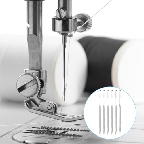 50 Pcs Universal Sewing Machine Needles, Size 75/11 Heavy Duty Quilting Embroidery Machine Needles for Leather, Jeans, Canvas, Heavy Fabrics, Compatible with Home Sewing Machine