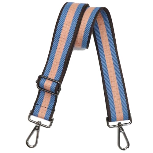 Bag Straps 1.5" Wide Purse Strap Adjustable Replacement Long Crossbody for Thick Shoulder Bags Canvas Handbags - color: Gunmetal Hardware-1009