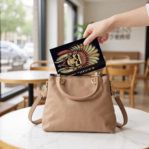 Passport Cover,Multi-Functional Travel Wallet,Stylish & Durable RFID Blocking Passport Holder, Travel Essentials for Men and Women,Native American Headdress Indian Feathers - color: Native American Headdress Indian Feathers