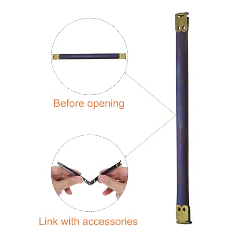 uxcell 24Pcs Metal Internal Flex Frame, 18cm/7.1" Coin Purse Frame Handbag Hinges Clip for Wallet Bag DIY Craft Sewing Purse Making, Bronze - size: 7.1"