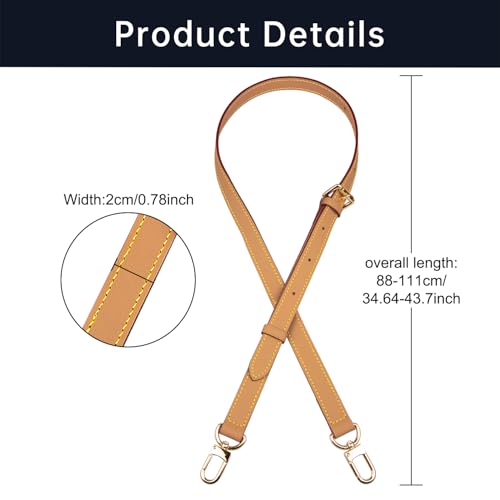 Shoulder Strap for Speedy 30 Bag | Leather Strap for Speedy 30-Honey Patina