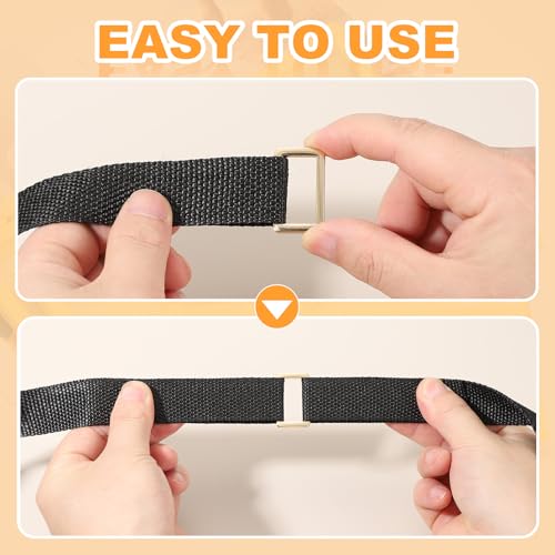uxcell 8pcs Metal Flat Rectangle Ring, Rectangular Buckle Rings Square Strap Webbing Loop for Bag Belt Purse DIY - color: Silver, size: 50mm(2 inches)