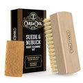 Care & Cool Suede & Nubuck Cleaning Kit, Hog Hair Brush & Eraser, 2-Piece | Lift Dirt, Erase Marks & Revive Nap with Dry Care; 100% Hog Hair Brush & Rubber Eraser; For Shoes, Boots, Bags & Jackets