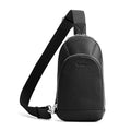 befen Genuine Leather Sling Bag for Women, Anti Theft Crossbody Chest Bags | Leather Fanny Packs for Travel with RFID Card Slots for Daily Travel - color: Black