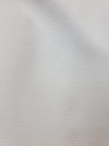 NAT Leathers Pure White Smooth Fullgrain Nappa Italian 2.5 oz 2 sq.ft. Footwear Shoe Handbag Craft Cowhide Genuine Cow Leather Hide Skin (12 inch x 24 inch) - size: 12 inch x 24 inch
