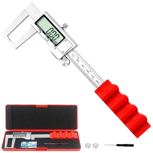 Digital Outside Groove Caliper, Disc Brake Rotor Micrometer, Digital Vernier Calipers Measuring Tool for Disc Brake, Brake Measuring Tool wtih Caliper- Inch/Metric Conversion (2 Inch/50mm)