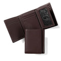 RFID Brown Men's RFID Trifold Wallet with Removable Card Holder - Brown - color: Rfid Brown, size: with Card Wallet