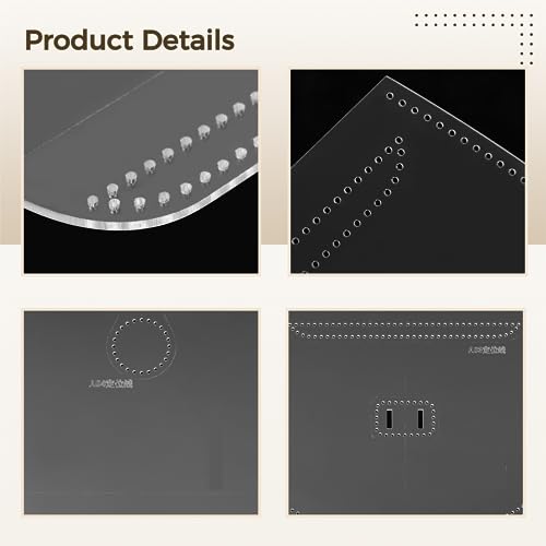 Acrylic Template Leather Pattern for Shoulder Bag Making, Template Kit for Leather Bag