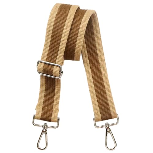 Adjustable Brown Purse Strap - 1.5" Wide Handbags, Camera, Guitar, Phone & Crossbody Bag Replacement Shoulder Straps(Silver Hardware) - color: Purse Strap-Silver hook-T503