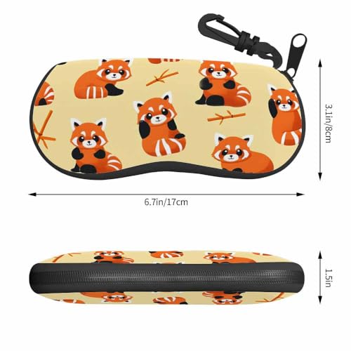 IBILIU Eyeglasses Case Circuit Board Ultra Light Neoprene Sunglasses Case,Soft Reading Glasses Case For Women Men - color: Panda Bear
