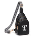 Viverte Crossbody Bags for Women Initial Sling Bag Cross Body Fanny Packs Personalized Gifts for Mom Women Wife - color: Black, style: T