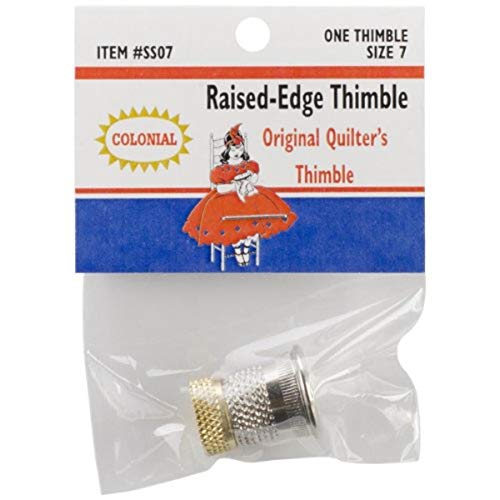 Colonial Raised-Edge Thimble, Size 7
