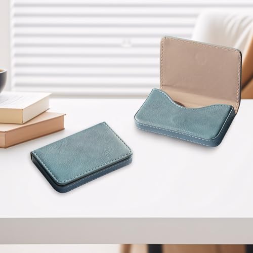 AI-DEE RFID Blocking Wallet - Minimalist Leather Business Credit Card Holder (Qyan) - color: Qyan