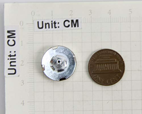 ALLinONE 20 Sets 18mm Magnetic Snaps Purse Double Rivet Closures Round Clasp Stud Button (Silver)
