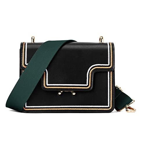 Wide Shoulder Strap (Solid),Adjustable Replacement Belt Crossbody Canvas Bag Handbag - color: Forest Green