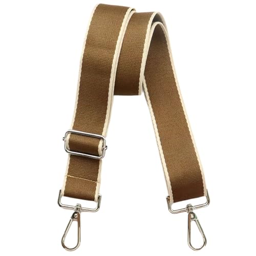 Adjustable Brown Purse Strap - 1.5" Wide Handbags, Camera, Guitar, Phone & Crossbody Bag Replacement Shoulder Straps(Silver Hardware) - color: Purse Strap-Silver hook-T501