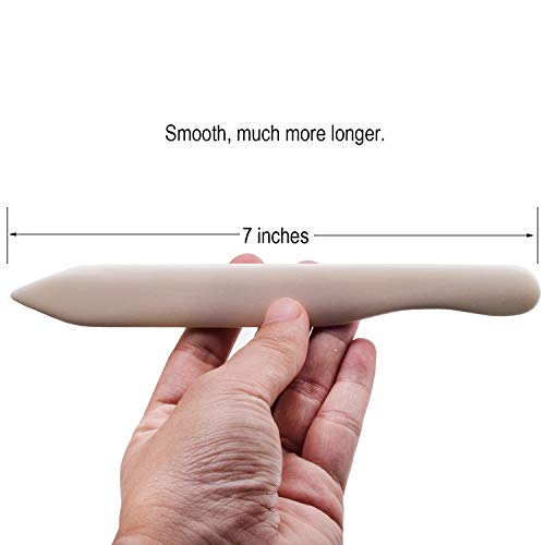 VENCINK Large Genuine Bone Folder Crafting Paper Creaser Tools | Folding, Scoring, Creasing, Burnishing, For Scrapbooking, Bookbinding, Origami, Leather Cards Paper Crafts