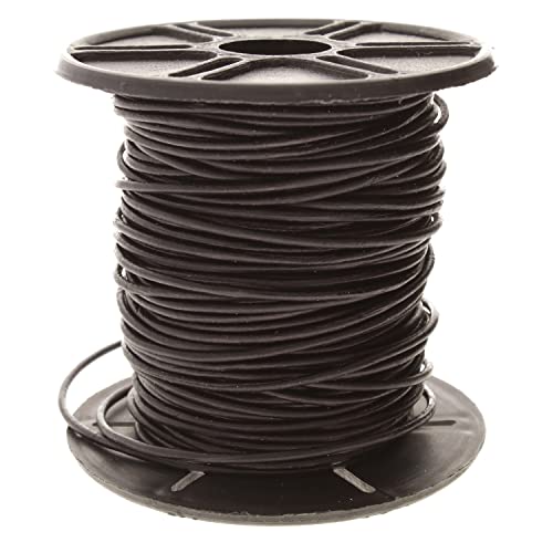 The Beadsmith Leather Cord – Dyed Antique Black – 1mm Spool – 25 Yards/22.86 Meters – Indian Leather Thong Ideal for Braiding, Beading, Necklaces, Fine Lacing, Hair Accessories & DIY Jewelry Making - size: 1mm, style: Dyed Antique Black – 25 Yards