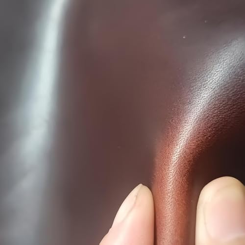 Full Grain Genuine Leather， Thickness 1.8-2.0mm，Genuine Leather Panel is Suitable for Making Wallet, Backpack, Book Cover(Oil Wax Brown 8" x 12") - color: Oil wax brown 8 x 12 square inches