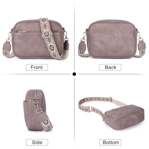CLUCI Crossbody Bags for Women Crossbody Purses for Women Cross Body Bag Crossbody Purse with Adjustable Wide Strap | Womens Cross Body Bag Purse, Adjustable Wide Strap, Gifts for Women - color: 1-7darkpurple
