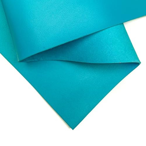 Real Bright Blue Lambskin: Genuine Sky Blue Lambskin Leather Sheet for Crafting, Sewing and Personalized Leather Projects (Blithe Blue, 10x10In/ 25x25cm) - color: Blithe Blue, size: 10x10In/ 25x25cm
