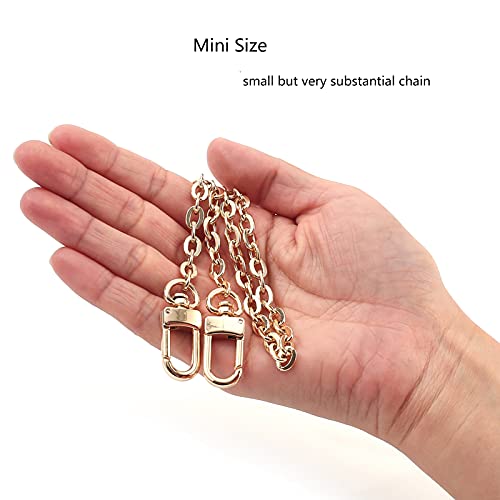 Xiazw Mini Copper Purse Chain Shoulder Crossbody Strap Bag Accessories Charm Decoration - color: Gold, size: 18''