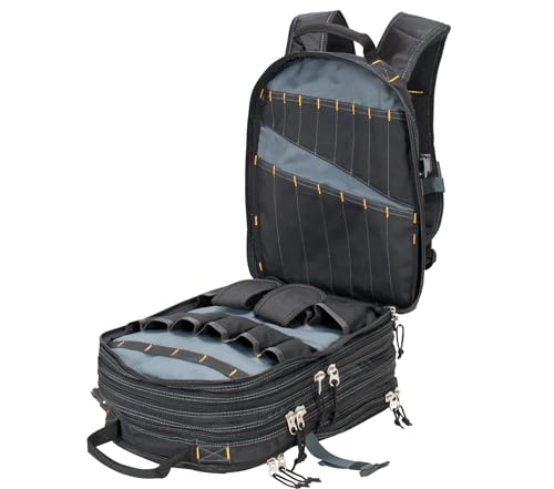 Custom Leathercraft1132 75-Pocket Tool Backpack - style: 75 Pocket Tool Backpack