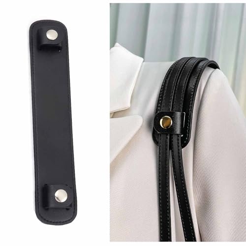 Vachetta Leather shoulder pads Leather shoulder strap pads for designing stylish decompression handbag bags - color: Black Strap Pad